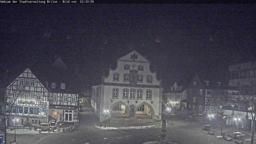 Archiv Foto Webcam Rathaus und Marktplatz Brilon