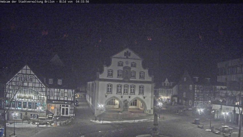 Archiv Foto Webcam Rathaus und Marktplatz Brilon