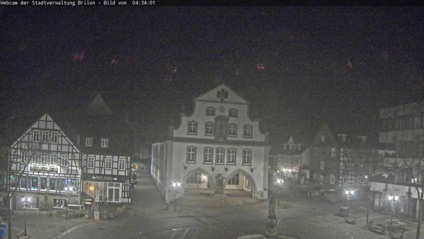Archiv Foto Webcam Rathaus und Marktplatz Brilon