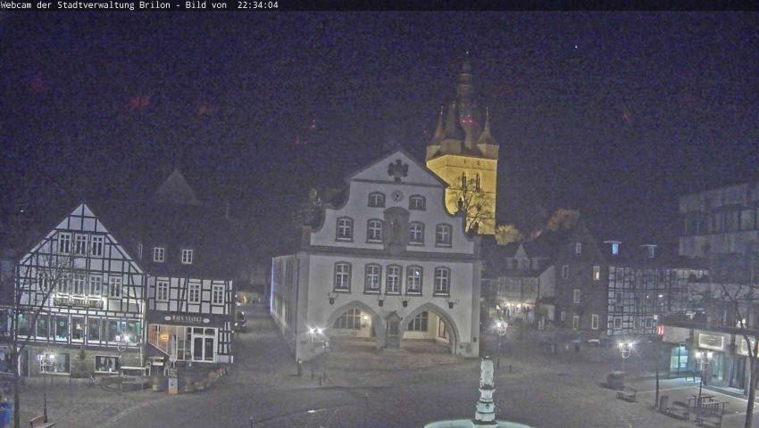 Archiv Foto Webcam Rathaus und Marktplatz Brilon