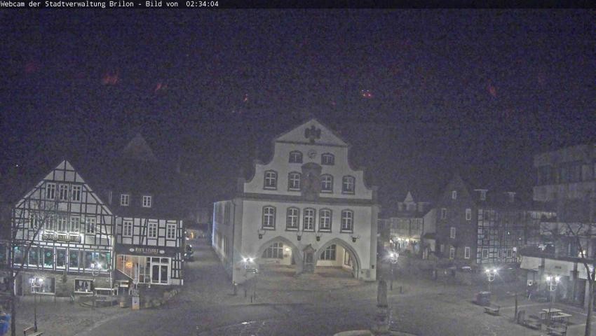 Archiv Foto Webcam Rathaus und Marktplatz Brilon