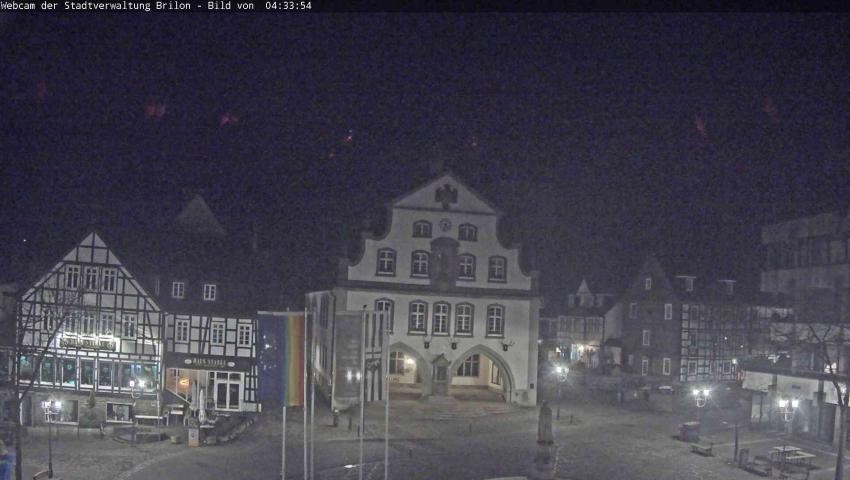 Archiv Foto Webcam Rathaus und Marktplatz Brilon