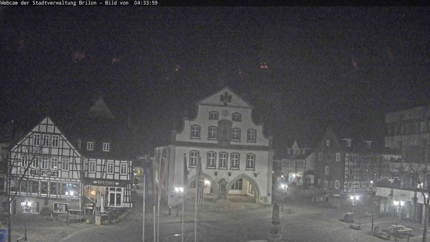 Archiv Foto Webcam Rathaus und Marktplatz Brilon