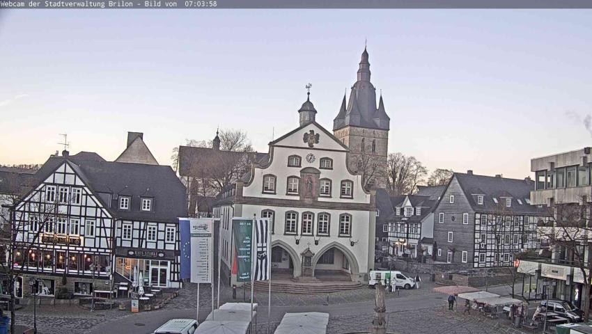 Archived image Webcam Town hall Brilon