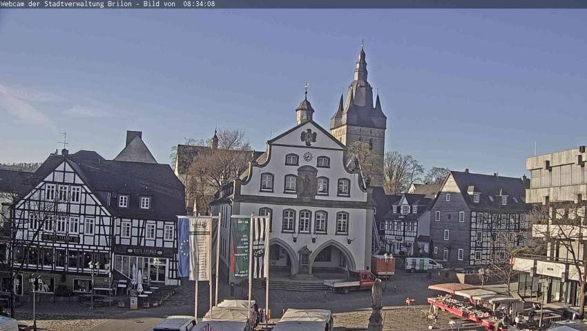 Archived image Webcam Town hall Brilon