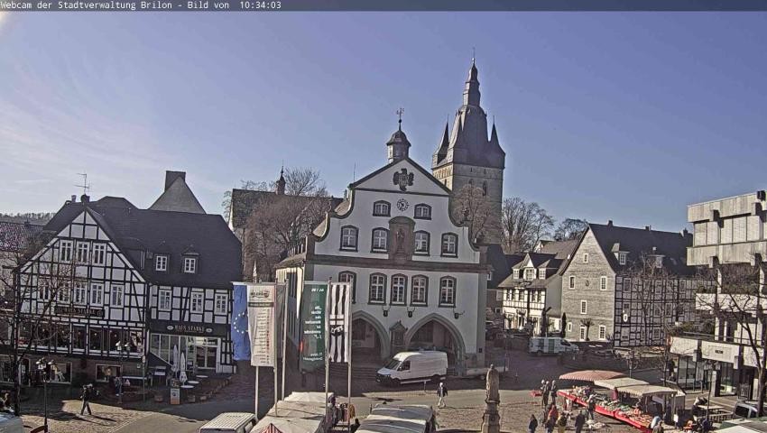 Archived image Webcam Town hall Brilon