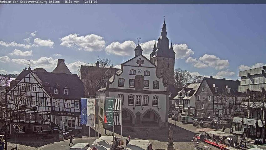 Archived image Webcam Town hall Brilon