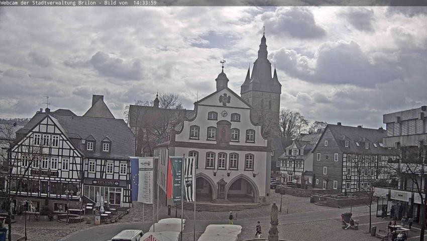 Archived image Webcam Town hall Brilon