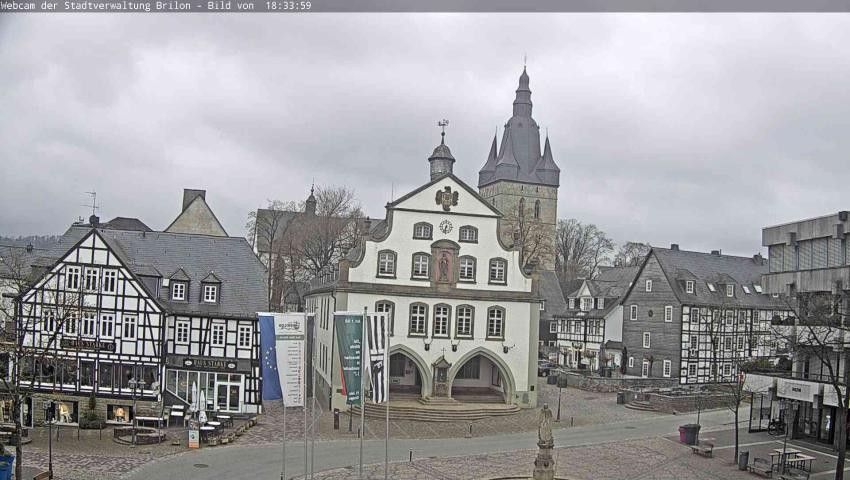 Archived image Webcam Town hall Brilon