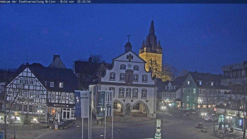 Archived image Webcam Town hall Brilon
