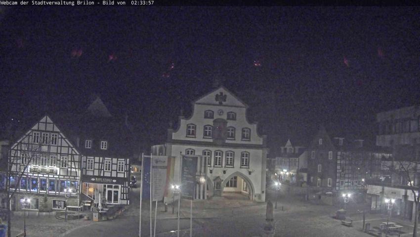 Archiv Foto Webcam Rathaus und Marktplatz Brilon