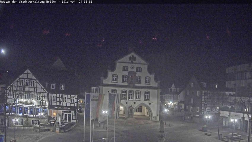 Archiv Foto Webcam Rathaus und Marktplatz Brilon