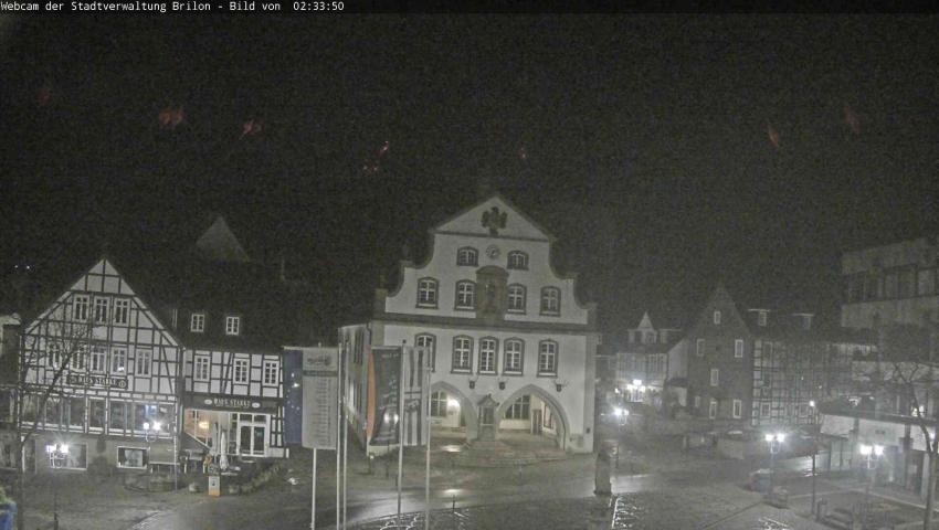 Archiv Foto Webcam Rathaus und Marktplatz Brilon