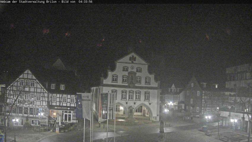 Archiv Foto Webcam Rathaus und Marktplatz Brilon
