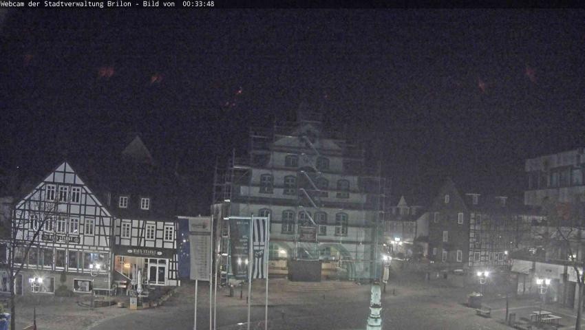 Archiv Foto Webcam Rathaus und Marktplatz Brilon