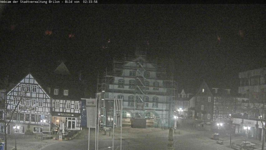 Archiv Foto Webcam Rathaus und Marktplatz Brilon