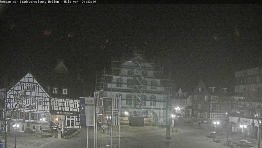 Archiv Foto Webcam Rathaus und Marktplatz Brilon