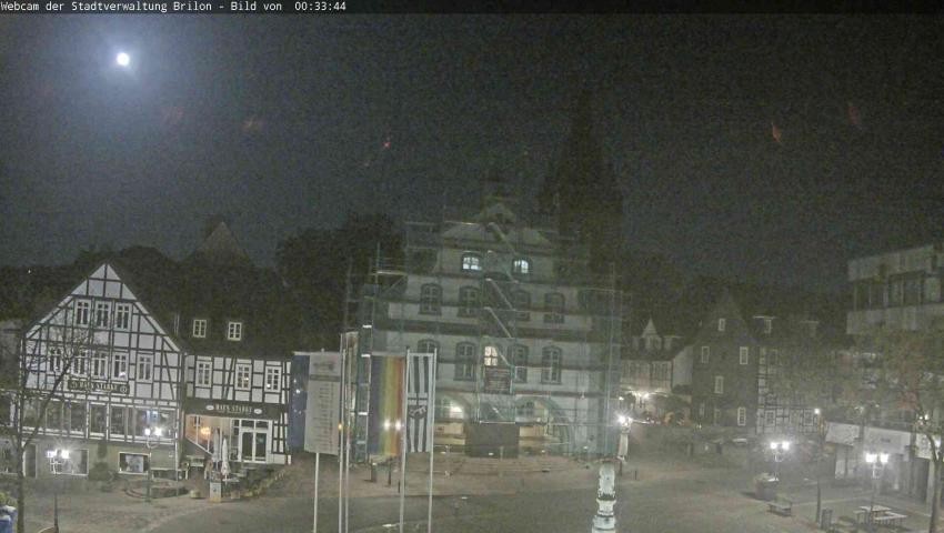Archiv Foto Webcam Rathaus und Marktplatz Brilon
