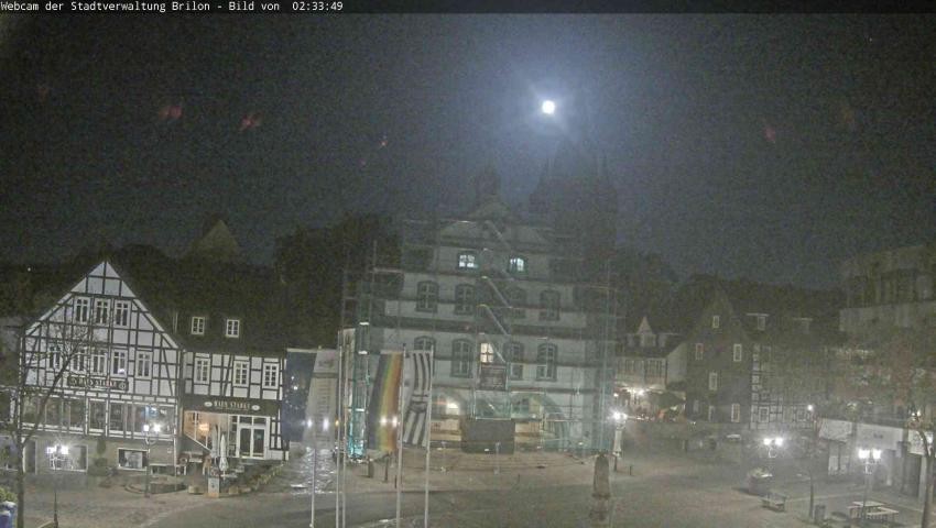 Archiv Foto Webcam Rathaus und Marktplatz Brilon