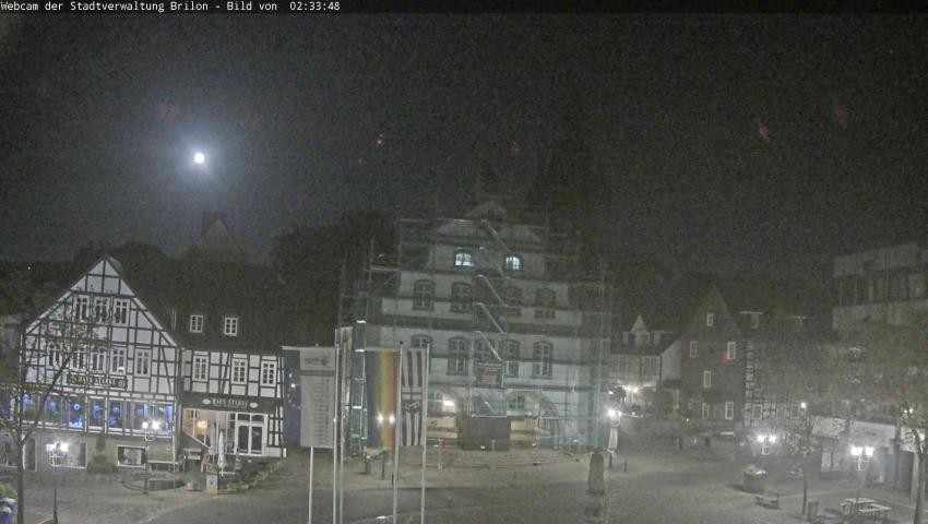 Archiv Foto Webcam Rathaus und Marktplatz Brilon