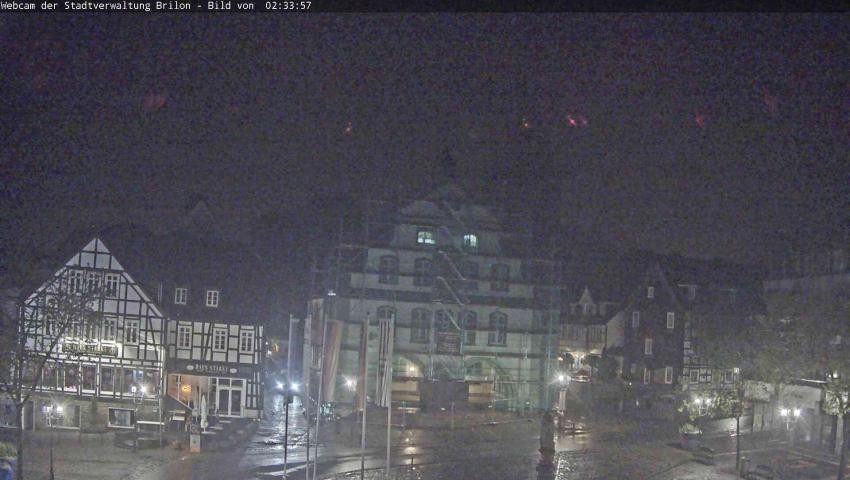 Archiv Foto Webcam Rathaus und Marktplatz Brilon