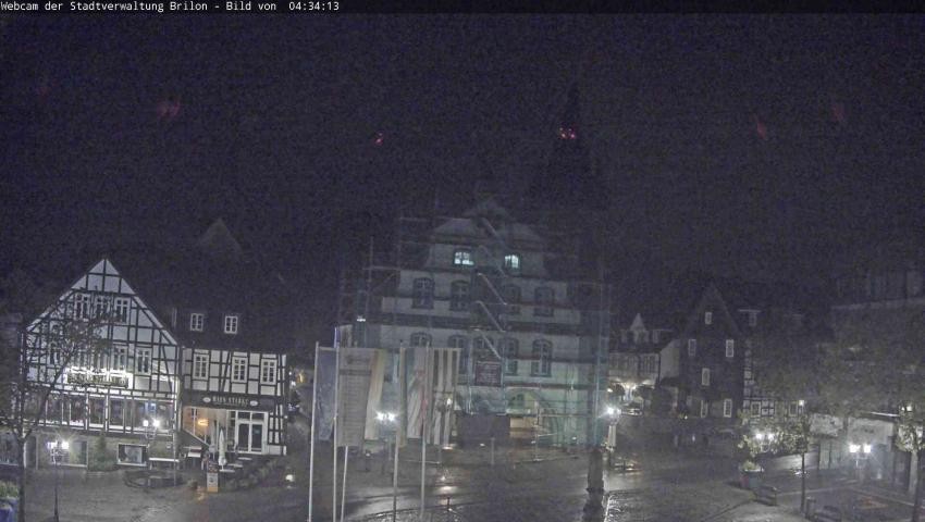 Archiv Foto Webcam Rathaus und Marktplatz Brilon