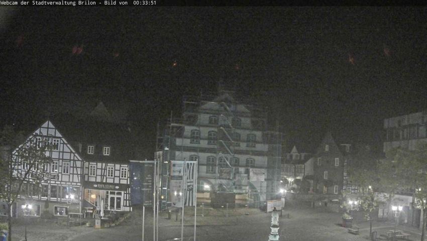 Archiv Foto Webcam Rathaus und Marktplatz Brilon