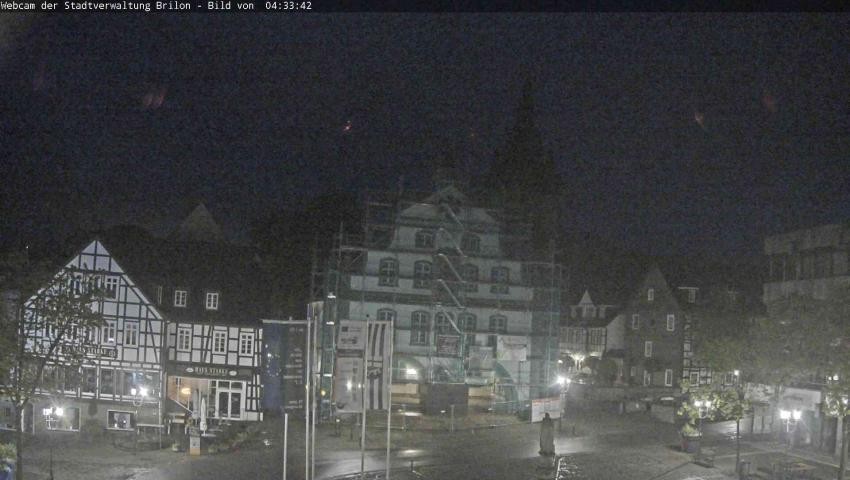 Archiv Foto Webcam Rathaus und Marktplatz Brilon
