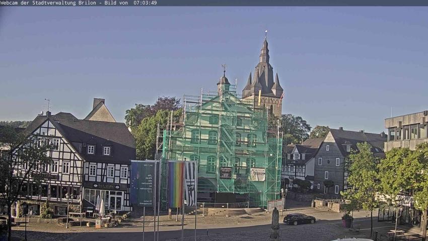 Archived image Webcam Town hall Brilon