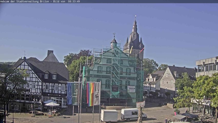Archived image Webcam Town hall Brilon
