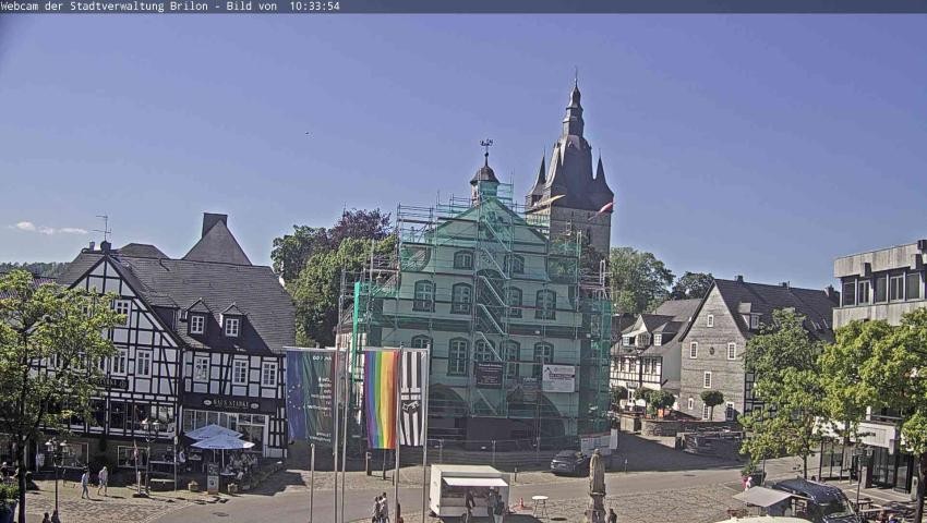 Archived image Webcam Town hall Brilon