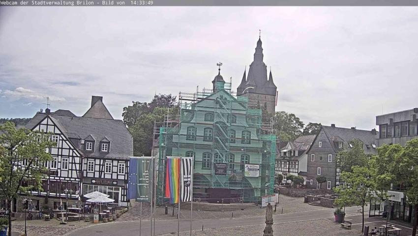 Archived image Webcam Town hall Brilon