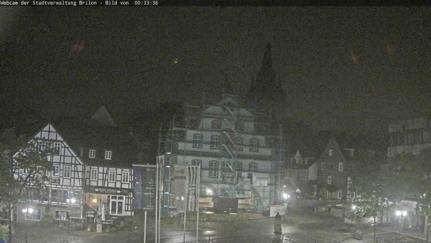 Archiv Foto Webcam Rathaus und Marktplatz Brilon