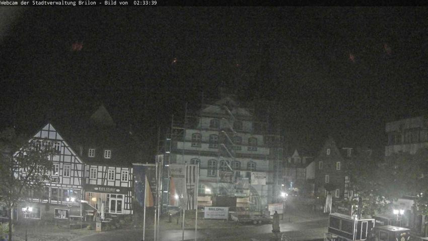 Archiv Foto Webcam Rathaus und Marktplatz Brilon