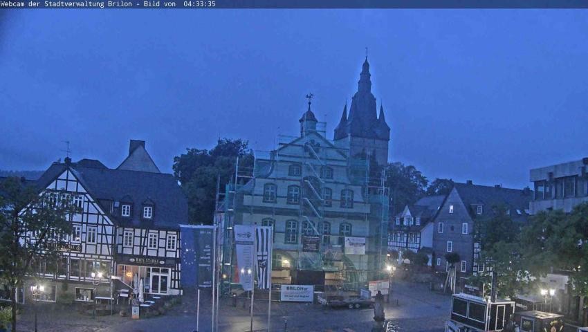 Archiv Foto Webcam Rathaus und Marktplatz Brilon