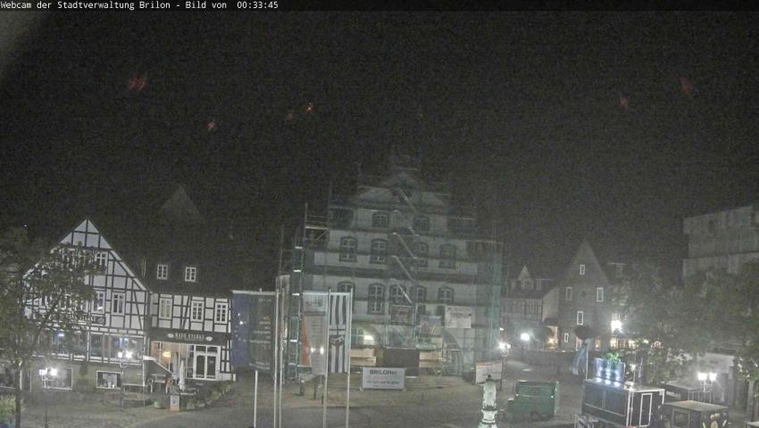 Archiv Foto Webcam Rathaus und Marktplatz Brilon