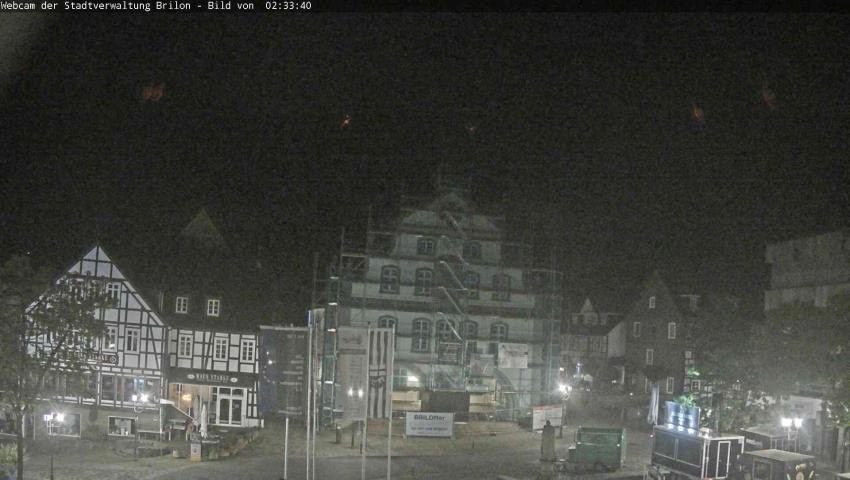 Archiv Foto Webcam Rathaus und Marktplatz Brilon