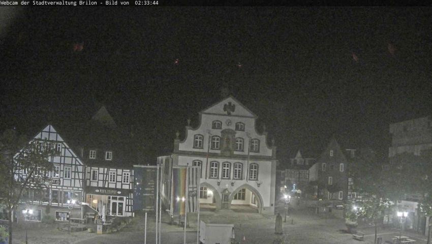 Archiv Foto Webcam Rathaus und Marktplatz Brilon