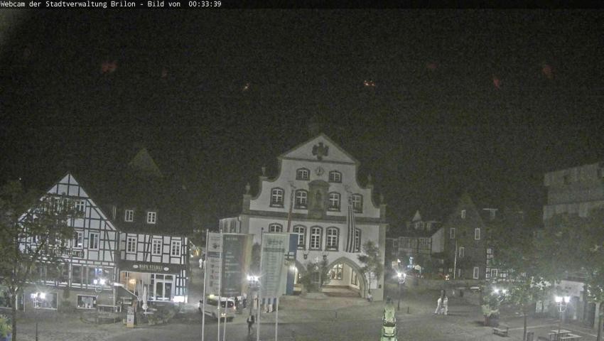 Archiv Foto Webcam Rathaus und Marktplatz Brilon