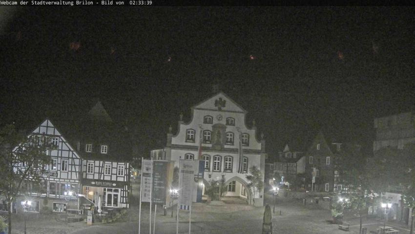 Archiv Foto Webcam Rathaus und Marktplatz Brilon