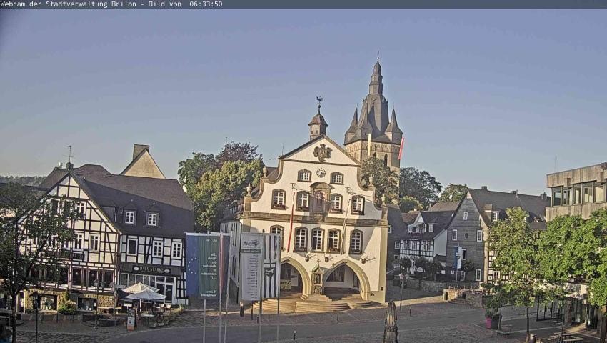 Archived image Webcam Town hall Brilon