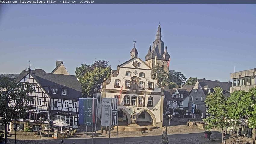 Archived image Webcam Town hall Brilon