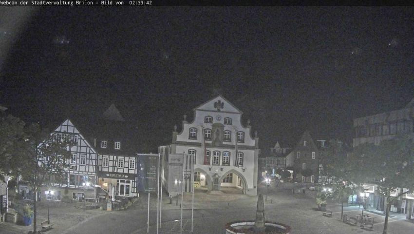 Archiv Foto Webcam Rathaus und Marktplatz Brilon