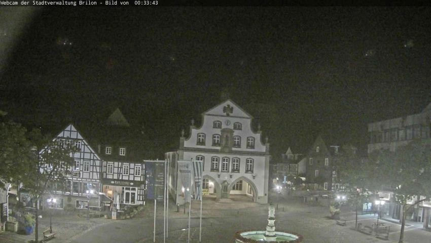 Archiv Foto Webcam Rathaus und Marktplatz Brilon