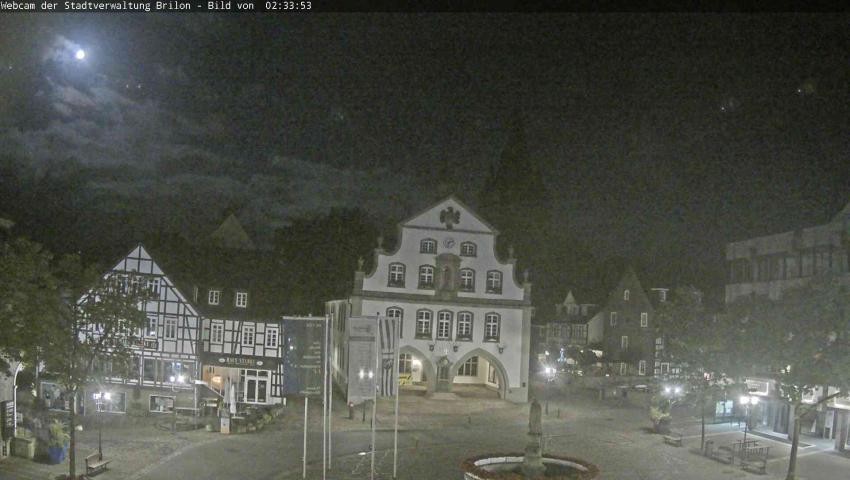 Archiv Foto Webcam Rathaus und Marktplatz Brilon