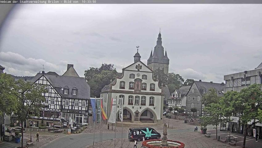 Archived image Webcam Town hall Brilon