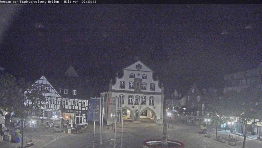 Archiv Foto Webcam Rathaus und Marktplatz Brilon