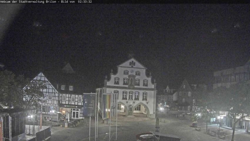 Archiv Foto Webcam Rathaus und Marktplatz Brilon