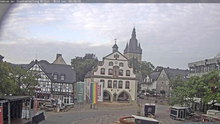 Archived image Webcam Town hall Brilon