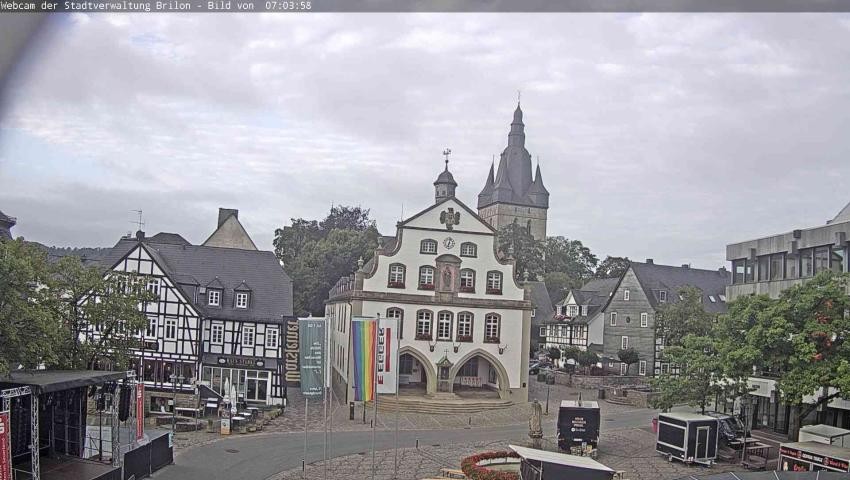 Archived image Webcam Town hall Brilon